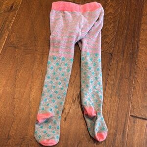 Kids Striped and Polka Dot Tights - Pink and Gray Matilda jane 12-24m